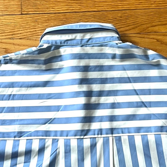 Kule “The Keaton Shirt” in White/Sky Blue Size XS NWOT - Picture 8 of 11